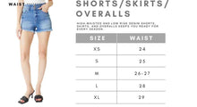 Out With The Crew Dark Wash Shorts