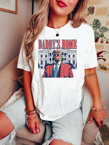 White Daddy’s home graphic t new