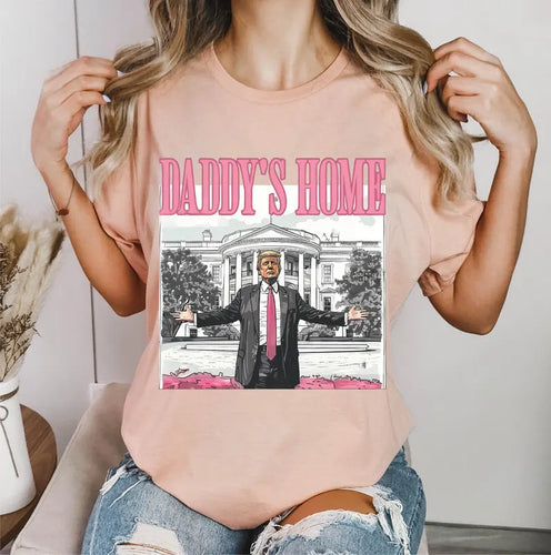 Peach Daddy’s Home graphic t New