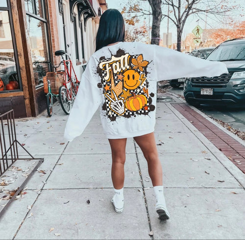 Fall lightening bolt crewneck New