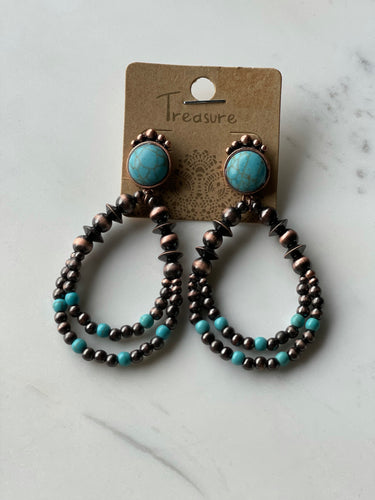 Turquoise Teardrop Earrings