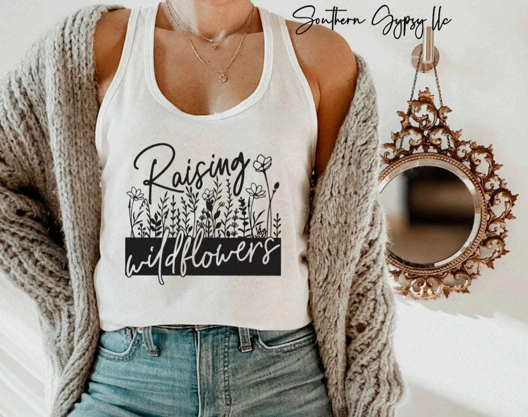 Raising Wildflowers womens tank top