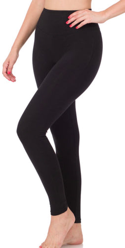 Black Cotton Leggings