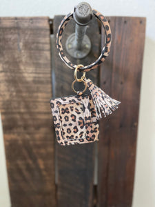 Cheetah Keyring Wristlet