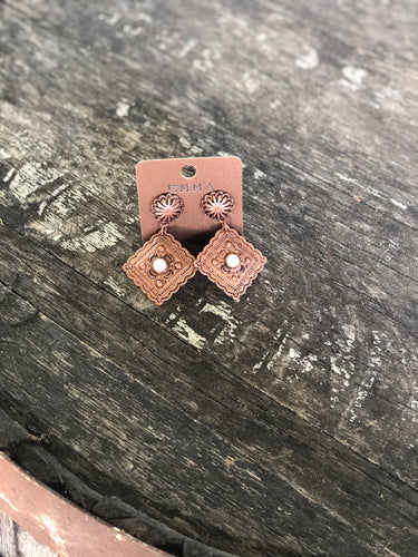 Western Concho Earrings