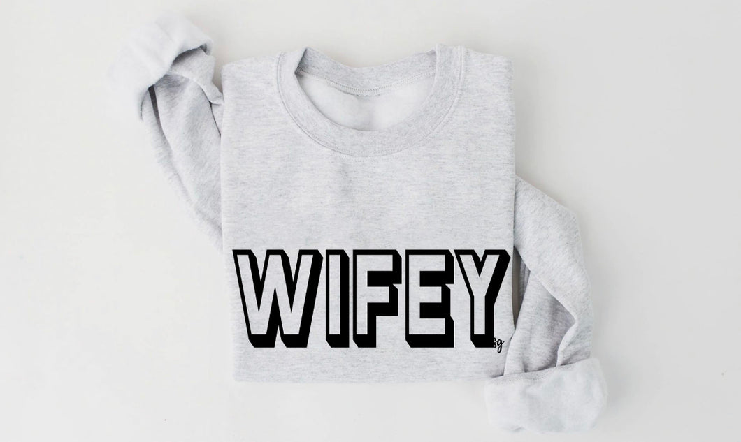 Wifey graphic sweatshirt